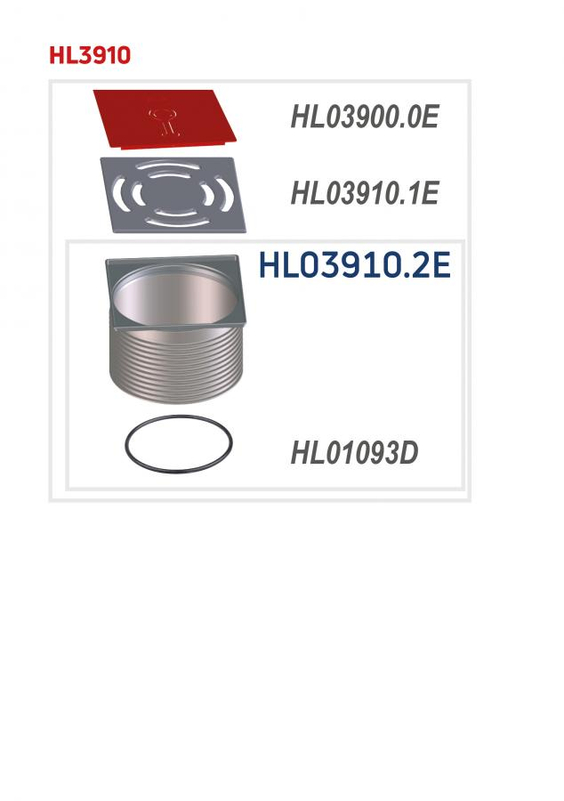 Nástavec HL Hutterer & Lechner, d 146mm/ nerez 145x145mm/ nerez 138x138mm, bez ZU