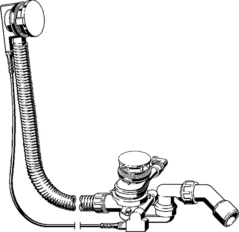 Odtok/přepad Viega 6145.51 725 x 40/50