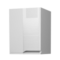 Nízká, závěsná skříňka Plano Davos Pravá, bílá A0016 35 x 23 x 58 cm