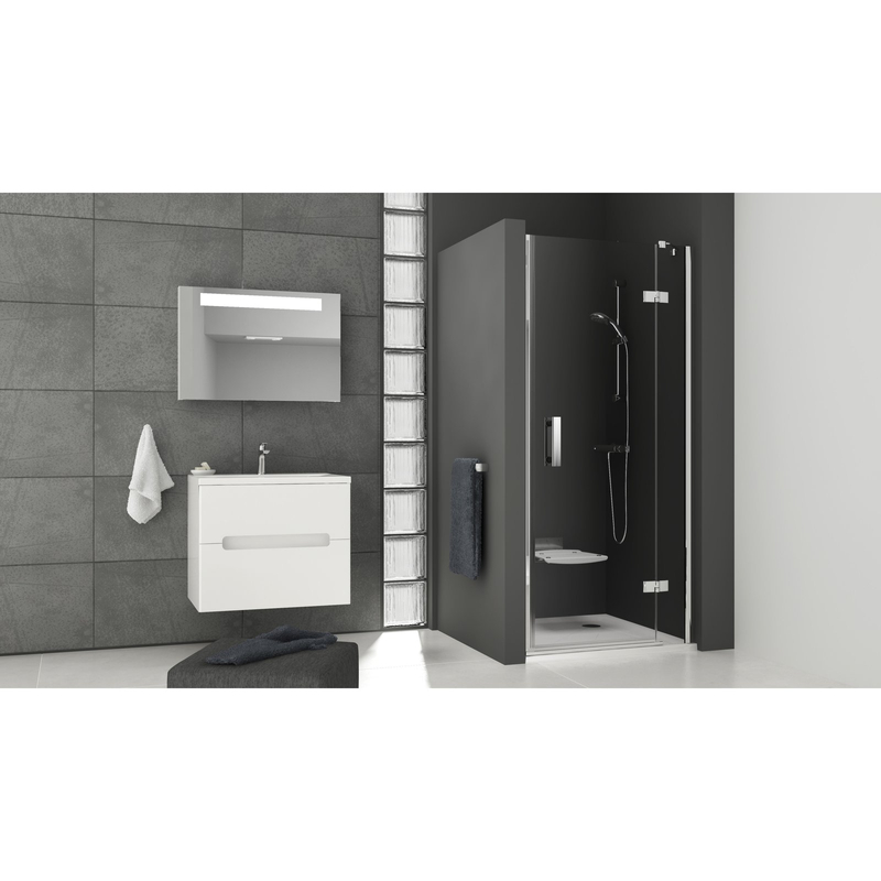 Sprchové dveře Ravak SMSD2 120 B-P, lesk/chrom+transparent