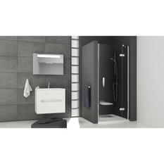 Sprchové dveře Ravak SMSD2 120 B-P, lesk/chrom+transparent