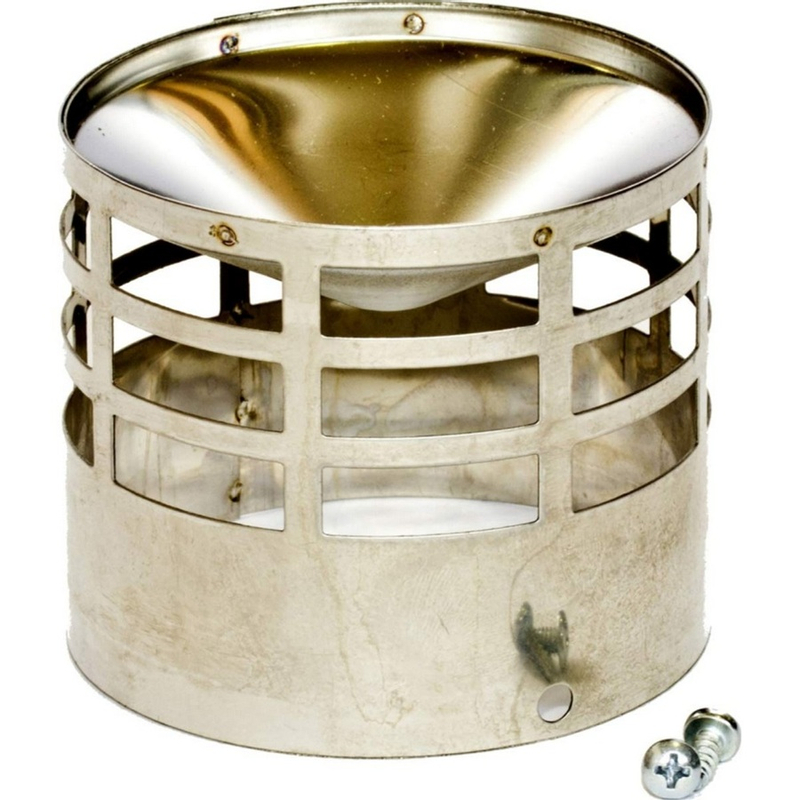 Koncovka Ariston, sání nebo výfuk děleného odkouření, pr.80 mm, nerez