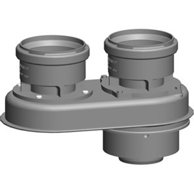 Připojovací adaptér Wolf DN60/100 na 2x DN80