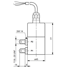 Snímač Grundfos DPI/--0-0.6b/1/G/D.900-B/V-5/-B/02B/SD-1