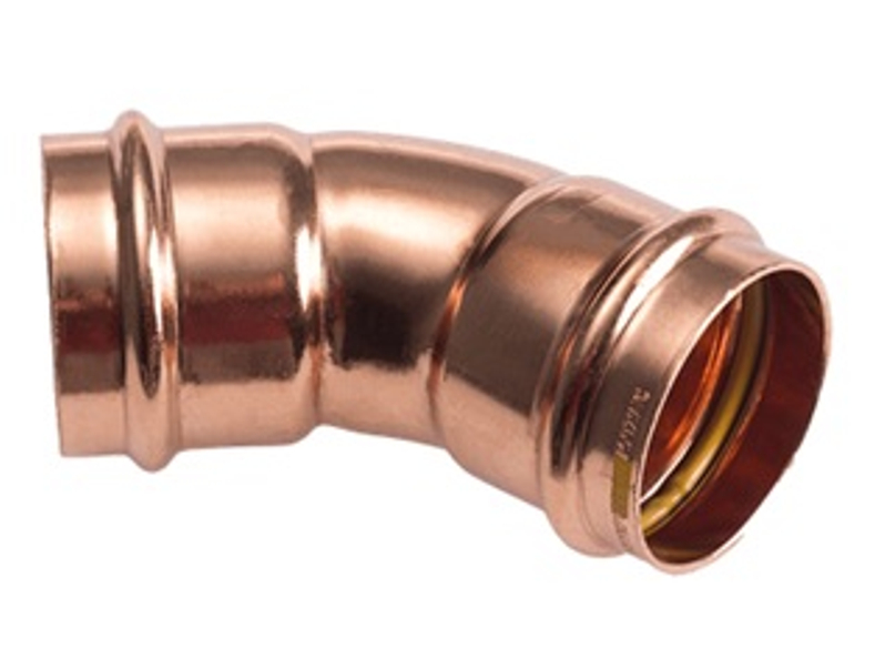 Oblouk oboustranný Cu PG5041 aa Press Gas 42 mm, 45°