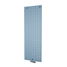 Těleso topné designové Isan Solar 1206 x 288 mm, 377 W, středové připojení, sněhově bílá RAL 9016