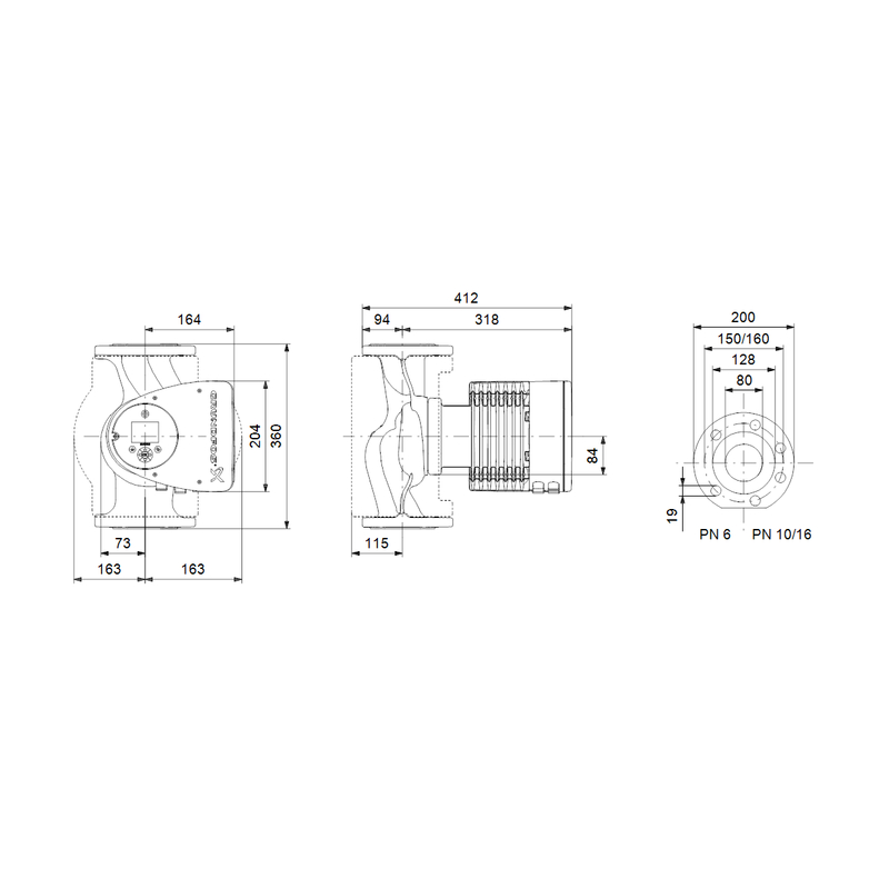 Čerpadlo oběhové Grundfos MAGNA3 80-120 F 360 1x230V PN10