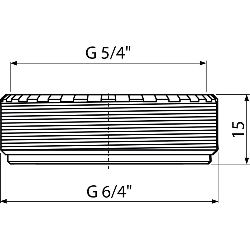 Redukce Alcadrain (Alcaplast) 6/4˝ x 5/4˝ S0507-ND