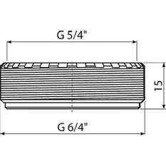 Redukce Alcadrain (Alcaplast) 6/4˝ x 5/4˝ S0507-ND