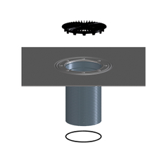 Nástavec pr.146mm s asfaltovou manžetou, vhodný pro série HL3100 a HL5100 HL Hutterer & Lechner