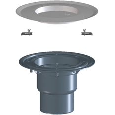 Těleso podlahové/terasové vpusti HL Hutterer & Lechner, DN75/110 se svislým odtokem, s izolační přírubou