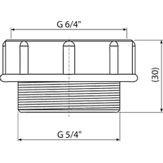 Redukce Alcadrain (Alcaplast) 5/4˝ x 6/4˝ S0506-ND