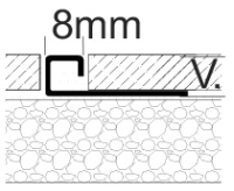 Lišta ukončovací Plano profil NQ 11 mm, délka 250 cm, nerezová ocel