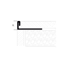 Lišta ukončovací Plano profil L 12,5 mm, délka 250 cm, kartáčovaná ocel