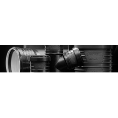 Trubka odpadní odhlučněná Wavin SiTech+ PP STEM DN 32 x 2,0 x 1000 mm, černá