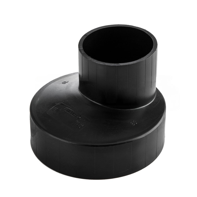 Redukce excentrická odvodňovací Wavin Quickstream HDPE d90 x 50, černá