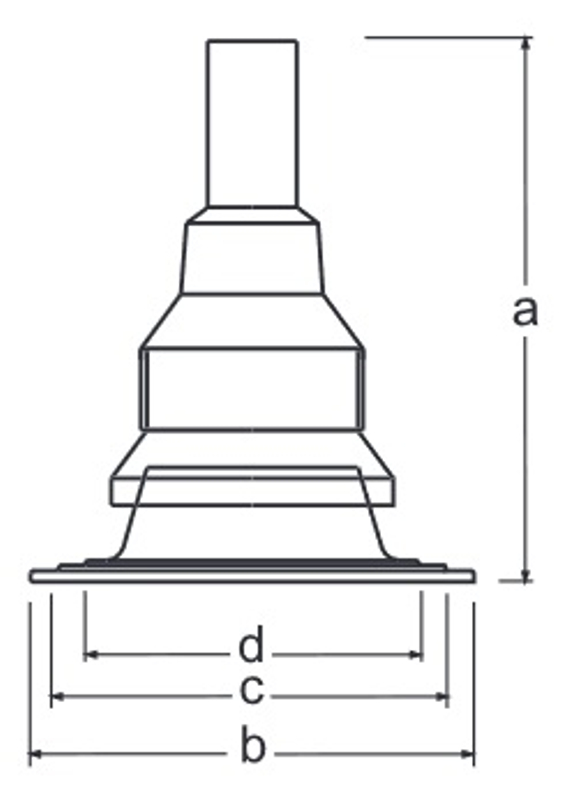 Komínová hlavice pevná (komplet) Almeva Starr DN 160, černá, plast