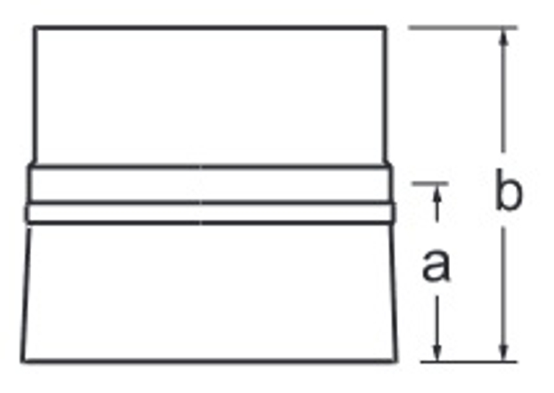 Hrdlo k zkrácení potrubí Almeva LAB DN 60/100, černá