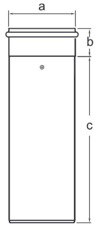 Trubka s hrdlem, 0,25 m Almeva LIL DN 125/180, černá
