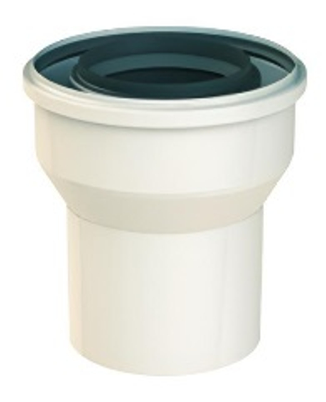 Kotlová redukce (na DN60/100) Almeva LIL DN 80/125, černá