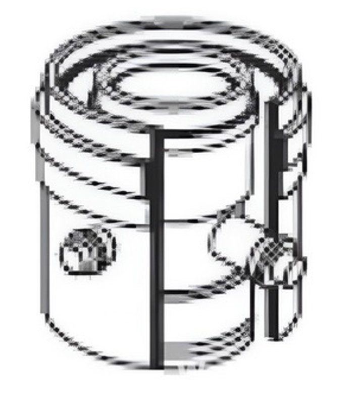 Měřící kus Almeva AL2 DN 60/100, černá