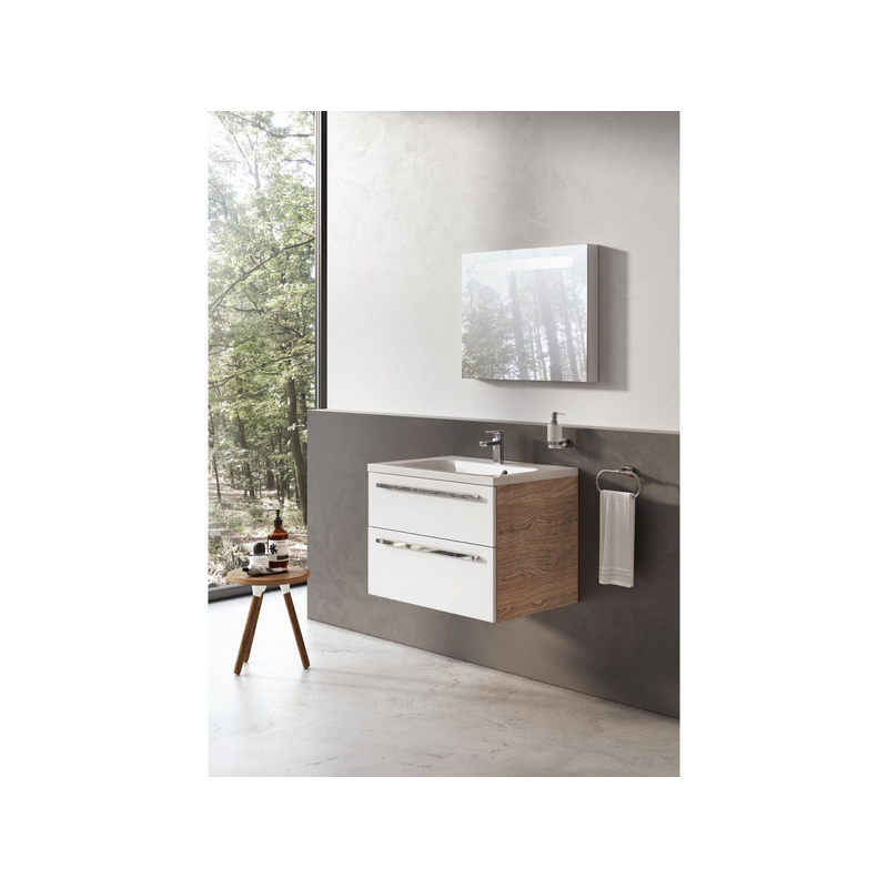 Umyvadlo Ravak Chrome 60, s otvorem pro baterii, s přepadem