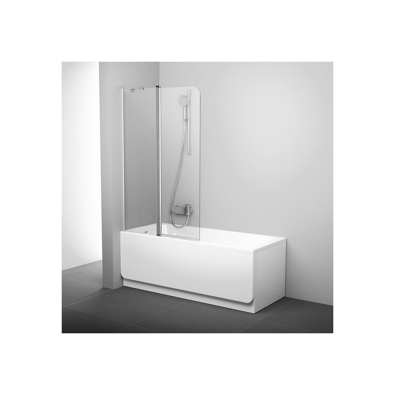 Vanová zástěna Ravak CVS2 100 L, satin+transparent