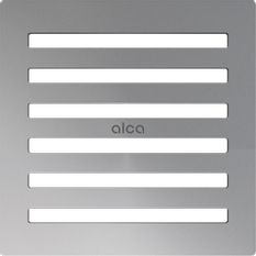 Designová mřížka Alcadrain (Alcaplast) 102 x 102 mm nerez MPV003