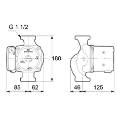 Čerpadlo oběhové Grundfos UPS25-55 N 180 1x230V 50Hz 9H