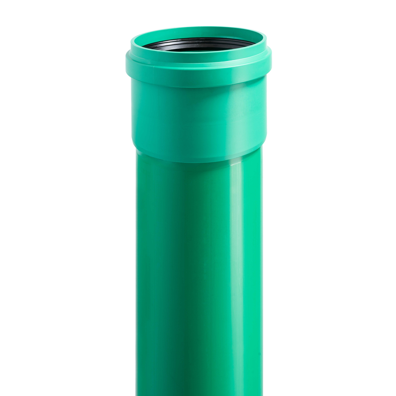 Trubka hrdlová kanalizační Osma KG 2000 Polypropylen PPKGEM SN10, DN 315 x 9,7 x 6000 mm, zelená