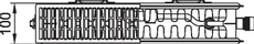 Radiátor Kermi Profil Kompakt FKO 22 600 x 700 mm, 1166 W, bílý