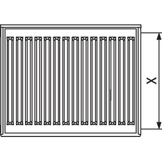 Radiátor Kermi Profil Kompakt FKO 22 600 x 1000 mm, 1666 W, bílý