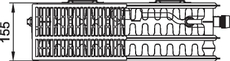 Radiátor Kermi Profil Kompakt FKO 33 600 x 1400 mm, 3130 W, bílý