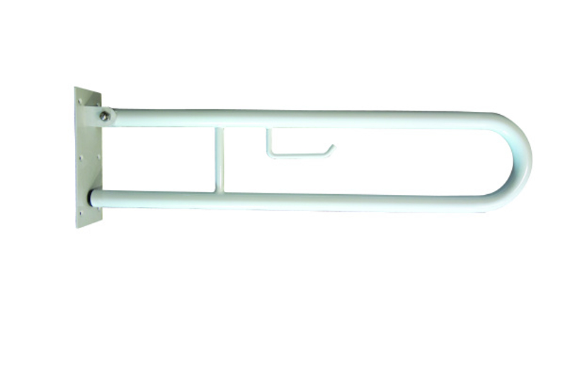 Madlo invalidní Bemeta Help sklopné U 900 mm bílá držák toaletního papíru