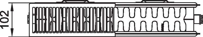 Radiátor Kermi therm-x2 Plan Kompakt PKO 22 605 x 1805 mm, 2796 W, bílý