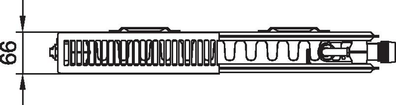 Radiátor Kermi therm-x2 Plan-V PTV 12 levý 605 x 1205 mm, 1333 W, bílý