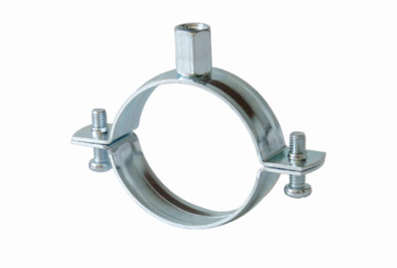 Objímka dvoušroubová M8 38–43 mm 1 1/4˝ bez tlumící vložky pozink