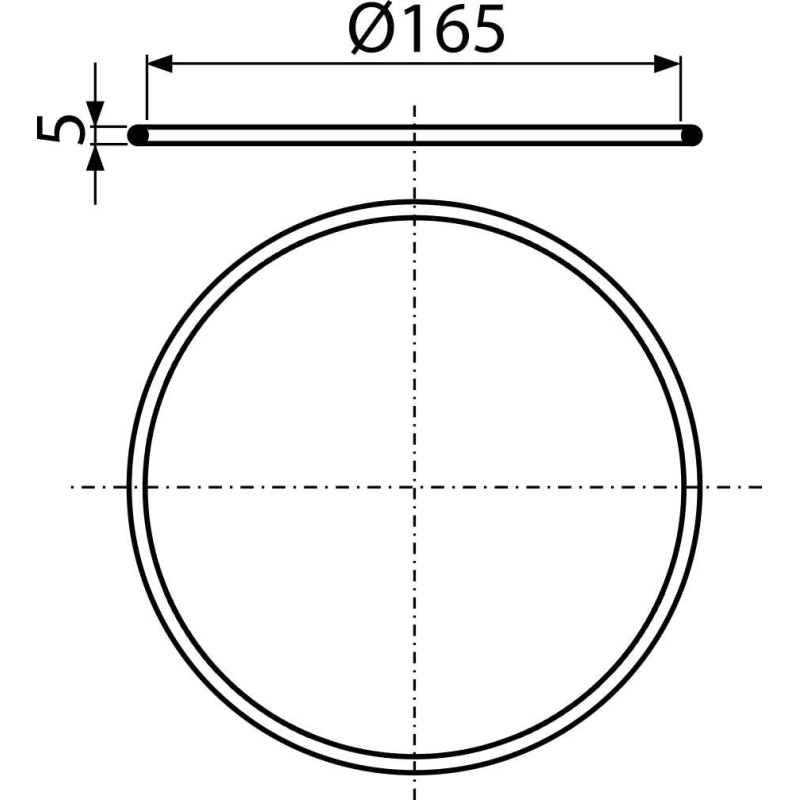 Těsnění nerezové příruby Alcadrain (Alcaplast) APV0006