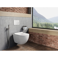 Ovládací WC tlačítko Ravak Chrome, bílá