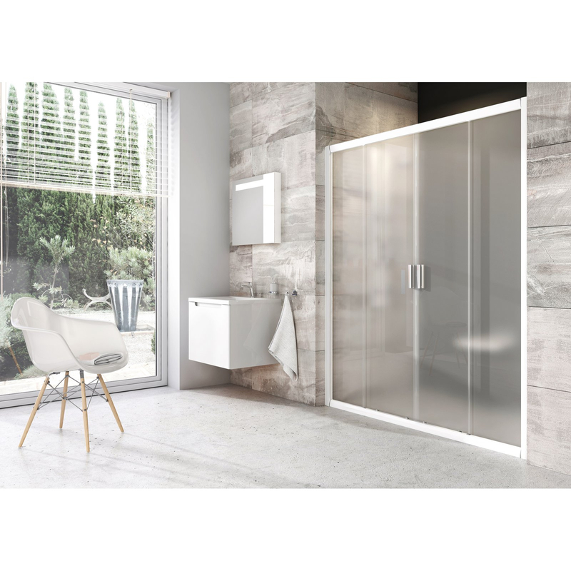 Sprchové dveře Ravak BLDP4 180, bílá+grape