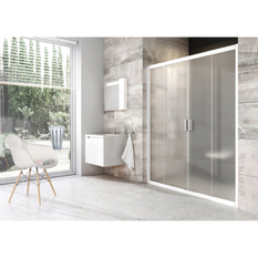 Sprchové dveře Ravak BLDP4 180, bílá+grape