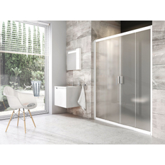 Sprchové dveře Ravak BLDP4 180, bílá+grape