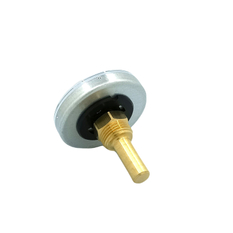 Bimetalový teploměr Optiline průměr 63 mm, jímka 40 mm, MS R 1/2˝ 0 -120  °C