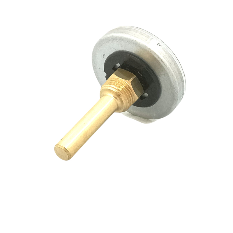 Bimetalový teploměr Optiline průměr 63 mm, jímka 60 mm, MS R 1/2˝ 0 -120 °C
