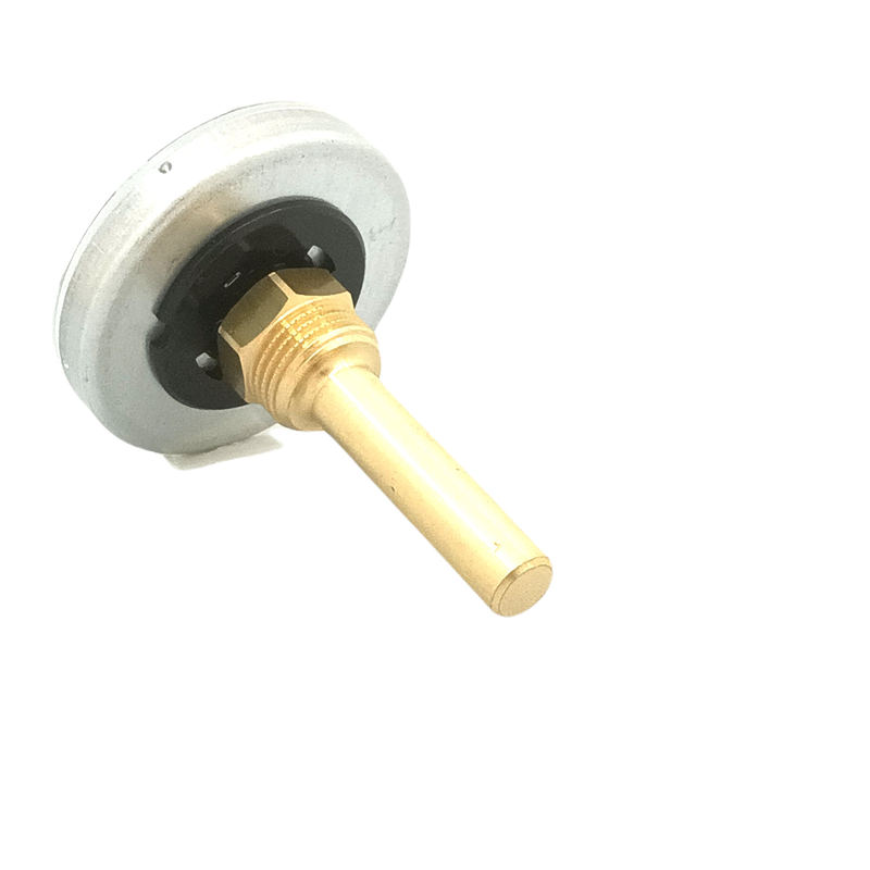 Bimetalový teploměr Optiline průměr 63 mm, jímka 60 mm, MS R 1/2˝ 0 -120 °C