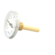 Bimetalový teploměr Optiline průměr 63 mm, jímka 60 mm, MS R 1/2˝ 0 -120 °C