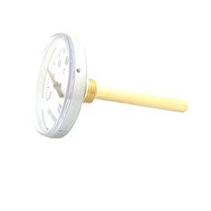 Bimetalový teploměr Optiline průměr 80 mm, jímka 100 mm, MS R 1/2˝ 0 -120 °C