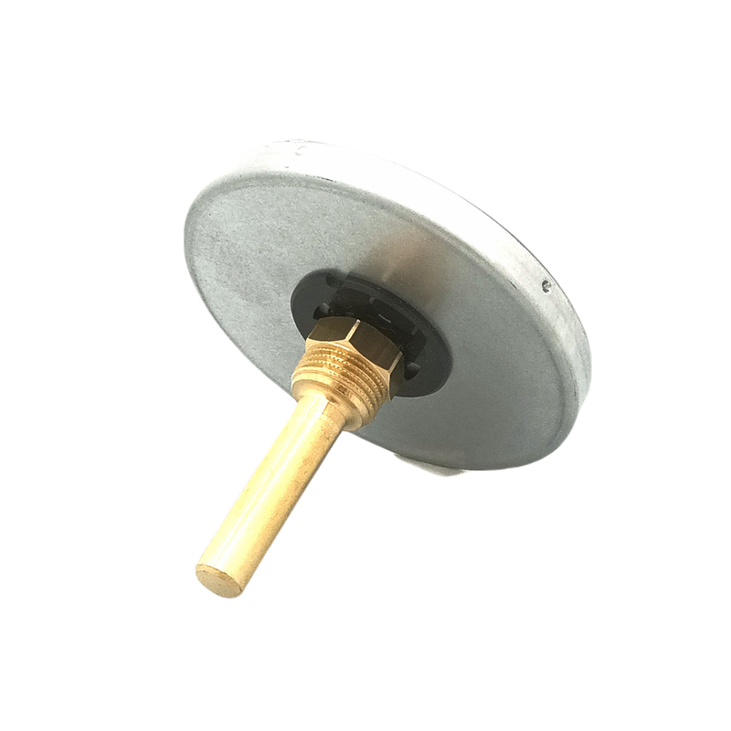 Bimetalový teploměr Optiline průměr 100 mm, jímka 60 mm, MS R 1/2˝ 0 -120 °C