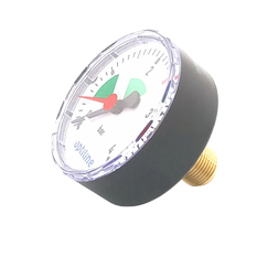 Manometr Optiline průměr 63 mm ZP R 3/8˝ 0 - 4 bar uzavřené topné systémy