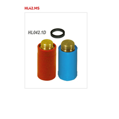 Ochranná zátka s mosazným závitem R1/ HL Hutterer & Lechner, 2˝, červená